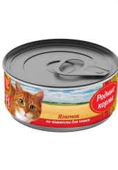 Родные корма консервы для кошек с ягненком по-княжески 100 гр.